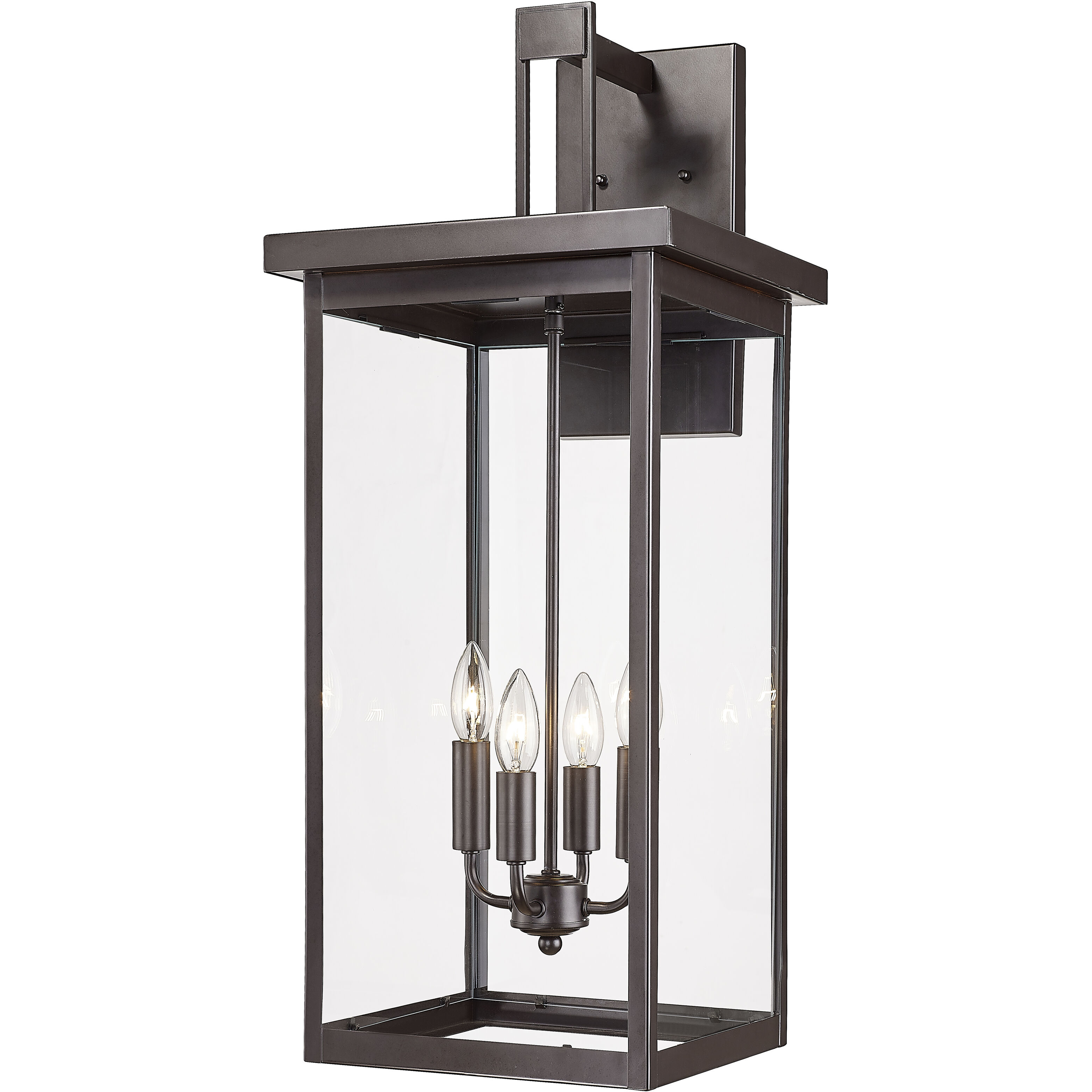 Barkeley 4 Light 30 inch Powder Coated Bronze Outdoor Wall Sconce